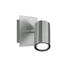 Trio Leuchten 802400107 Spotlight in Matt Nickel 1-Bulb Wall Spotlight 1x GU10 12 x 12 cm