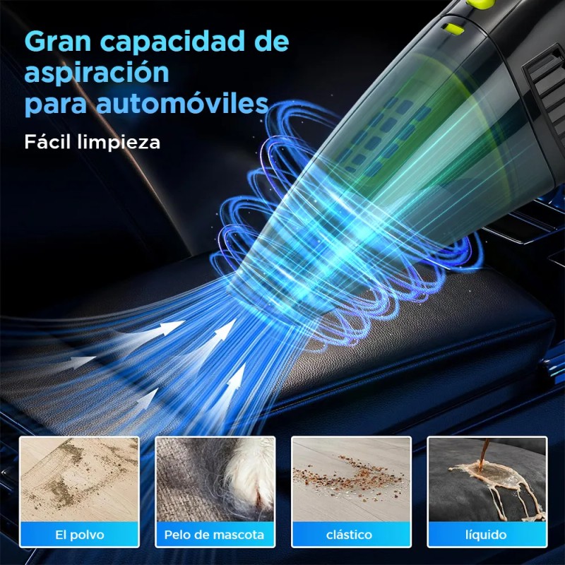 Aspiradora de Mano Inalámbrica Cowin Cleaner Negro 4Kpa para Hogar