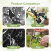 Daryunk 6pcs Volute Pruning Shears Replacement Spring, Stainless Steel Heavy-Duty