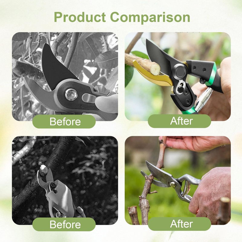 Daryunk 6pcs Volute Pruning Shears Replacement Spring, Stainless Steel Heavy-Duty