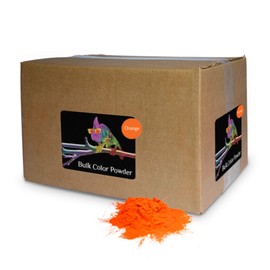 Chameleon Colors Bulk Color Powder, Orange Holi Colored Chalk, 25 Pounds