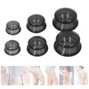 6pcs Silicone Cupping Set High Transparency Wet Absorption Negative Pressure