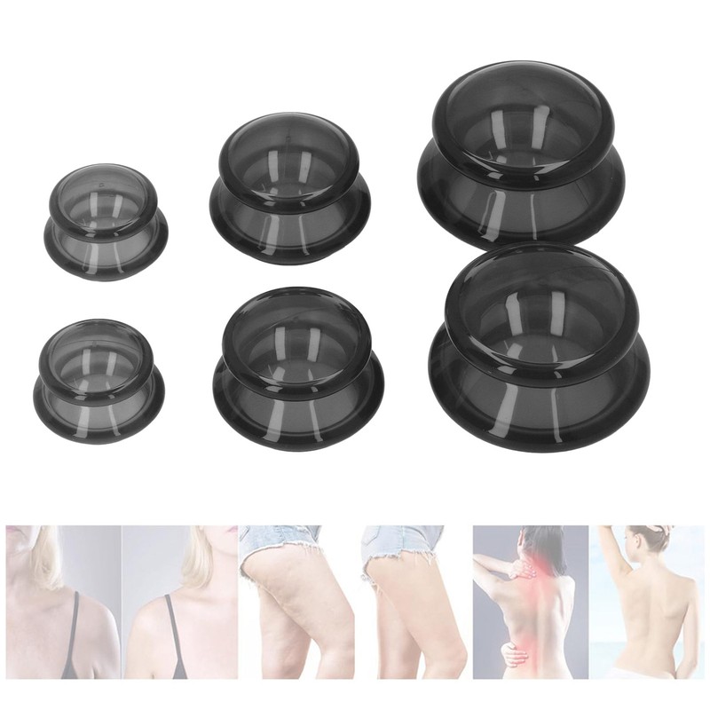 6pcs Silicone Cupping Set High Transparency Wet Absorption Negative Pressure