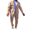 amropi Men's Tracksuit Set Button Jacket and Cargo Pants Casual