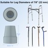 supregear Cane Tips (4-Pack), Non-Slip Stable 22 mm Replacement Cane