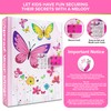 Decorably Glittery A5 Cat Diary for Girls Ages 6-8 with