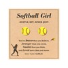 Jeka Softball Accessories for Girls, Softball Earrings Gifts for Teen Girls Mom Daughter Granddaughter Niece Party Favors Stuff