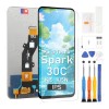 BEXUPULL Pantalla IPS Para Tecno Spark 30c Color Negro