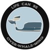 Athena Brands Blue Whale Life Can Be Over-Whale-Min - Black