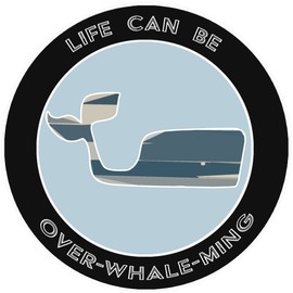 Athena Brands Blue Whale Life Can Be Over-Whale-Min - Black