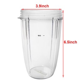 Veterger Replacement Parts cups, Compatible with NutriBullet 600W and 900W Blender (2 24oz cups)