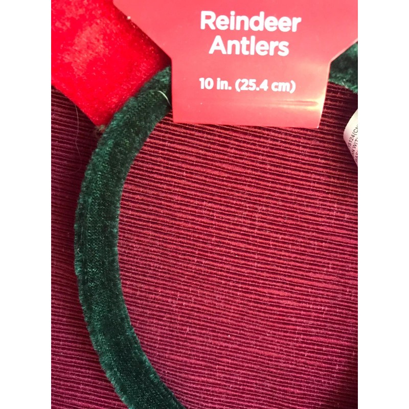Reindeer Antlers 10” New Red And Green Christmas Play Program
