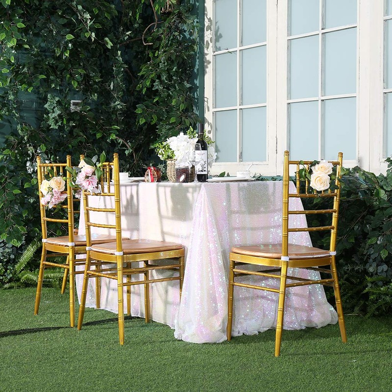 Eternal Beauty Sparkly Rectangle Sequin Tablecloths Wedding Party Banquet (Iridescent,50x80