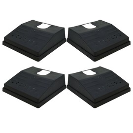 Navoys Pack of 4 Outdoor Drain Covers - Cut to Fit Drain Guard, Durable Plastic, Stop Leaves and Blockages