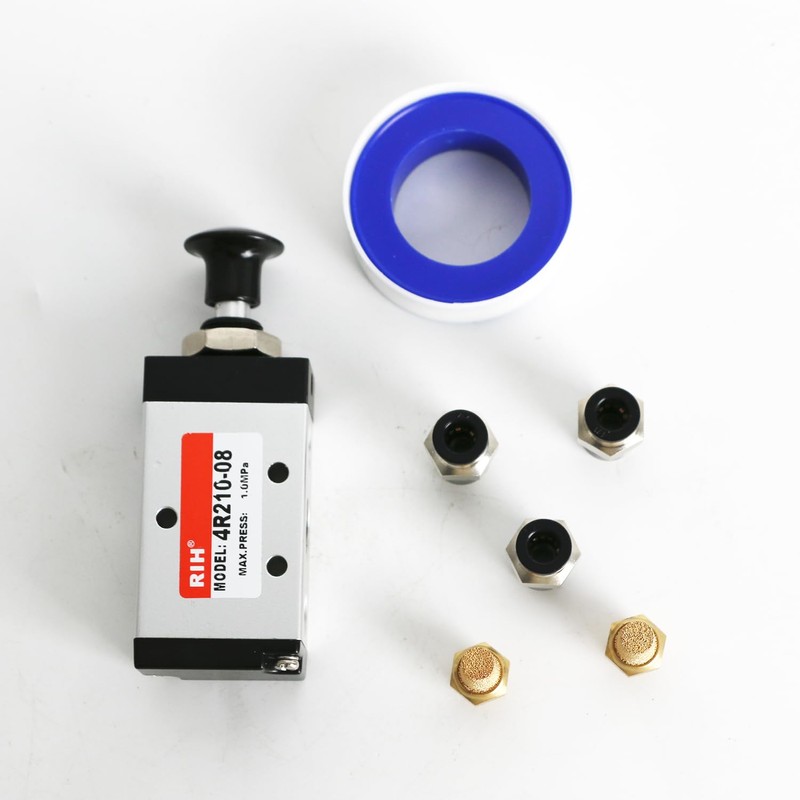 RIH Pneumatic Lever Operated Manual Switch Valve 1/4"NPT Solenoid Valve