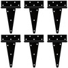 HILLMASTER 8 Inch T-Strap Heavy Duty Shed Door Hinges Gate