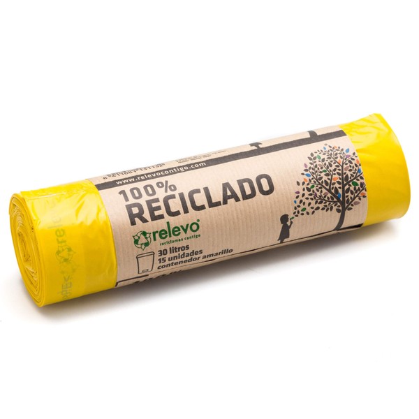 Relevo Rubbish Bags 30 Litres 100% Recycled and Durable