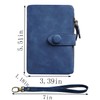 PofeeXIO Womens Small Bifold Leather Wallets RFID Ladies Wristlet with