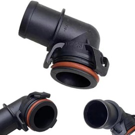 NLYNX 20847910 20795717 20877112 Genuine Parts Radiator Inlet Hose Coolant Connector 902-2091 Plastic OEM Engine Black Crossover Pipe for 10-14 Bu/lck Lacrosse GL8 Cad/lla/c SRX CTS XTS Chevy Im/pala