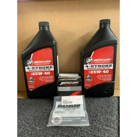 Mercury OEM Four Stroke Oil & Filter Change Kit 25HP/30HP Similar to 8M0081915