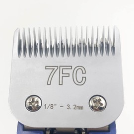 Yuwe Detachable Pet Dog Grooming Clipper Blades, Replacement Blades 7FC Ceramic Blade (Cutting Length 1/8” - 3.2mm)
