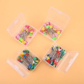 Boquite Carnaval de Navidad 300 Pines alfileres de Costura, alfileres de Cabeza de botón de Flor DIY Herramienta de Acolchado Accesorios de Costura para decoración de joyería de Modist