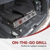 Grills House 3-Burner Portable Propane Gas Griddle with Side Burner,