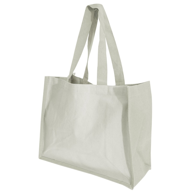 Westford Mill W422 Classic Jute Shopper - Eco-Friendly Reusable Tote