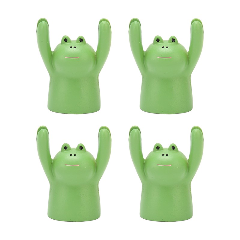 4Pcs Desktop Card Holder Resin Cartoon Animal Shape Cute Message