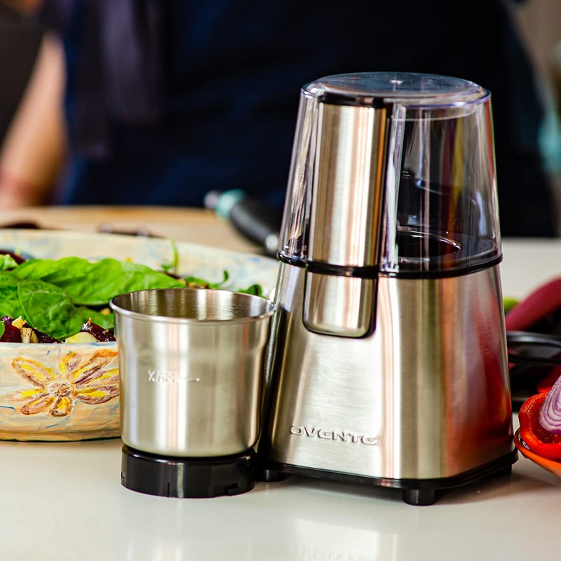 OVENTE Electric Coffee Grinder, 200W Powerful Coffee Bean & Spice