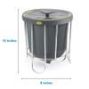 Polder Kitchen Composter-Flexible Silicone Bucket inverts for Emptying and Cleaning