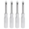 sourcing map 4Pcs SL3.0 Mini Slotted Screwdriver 3mm Magnetic Flat