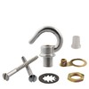 ElekTek 108mm Diameter Ceiling Rose with Hook Metallic Finishes Powder
