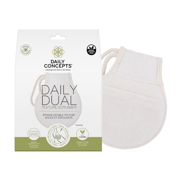 Daily Concepts - Daily Dual Texture Scrubber Refill Pack to Exfoliate or Cleanse, Smooth Texture Making it Safe and Gentle for All Skin Types 59g