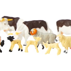 Britains 1:32 Mixed Animal Value Pack Farm Playset, Collectable Farmyard Animal Toys for Children, Toy Farm Animals Compatible with 1:32 Scale Farm Toys, Suitable for Collectors & Children from 3 +, Multicoloured, 43096