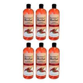 6 Pz Shampoo Secreto Herbal De Chile Prevención Caída Capilar Fortalecimiento