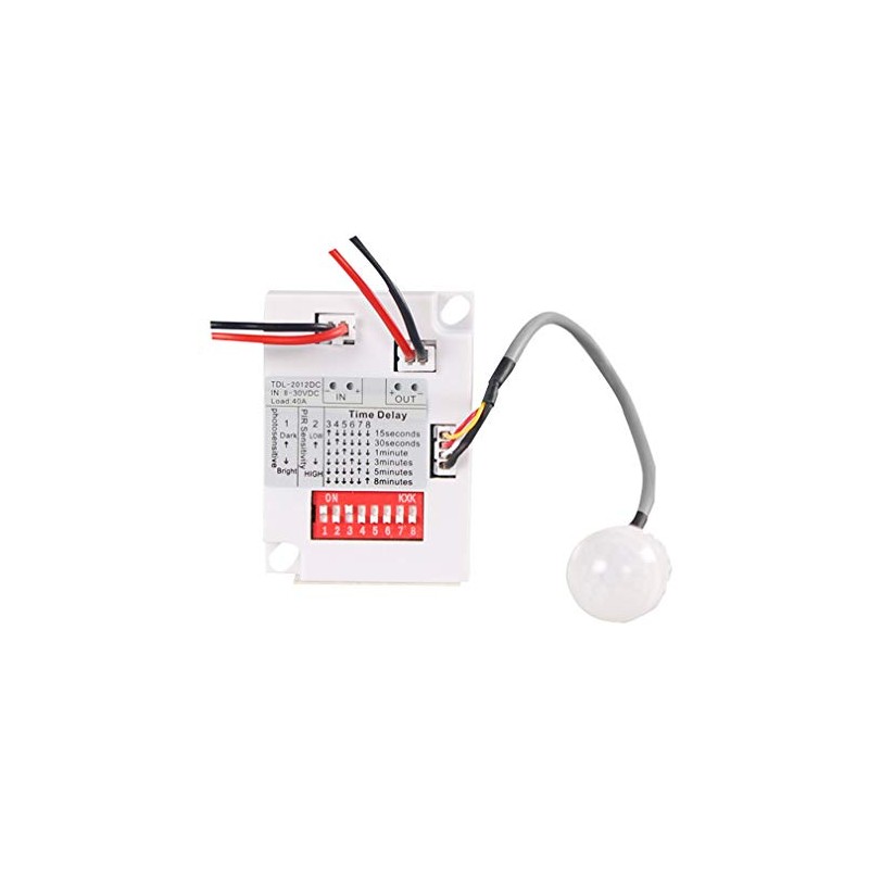 Hailege 12V 24V PIR Motion Sensor 7-10M Switch IR Infrared