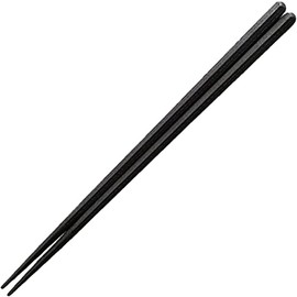 Fukui Craft Chopsticks SPS Resin Chopsticks Made in Japan Dishwasher Safe New Hexagonal Wood Grain Chopsticks Black 7.7 inches (19.5 cm), Made in Japan