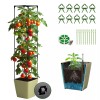 Docred Tomato Planter Boxes with Trellis Wheel 63" Self-Watering Tomato
