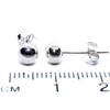 Arranview Jewellery Sterling Silver 5 mm Ball Stud Earrings