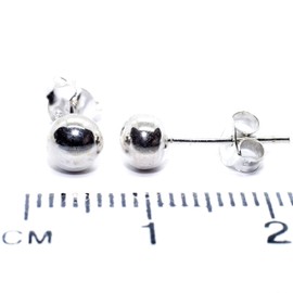 Arranview Jewellery Sterling Silver 5 mm Ball Stud Earrings