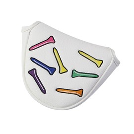 Golf Putter Covers,Magnetic PU Leather Protective Club Cover - Portable Golfing Accessories, Protective Headcover with Embroidery for Men Women Friends Golfer Athlete