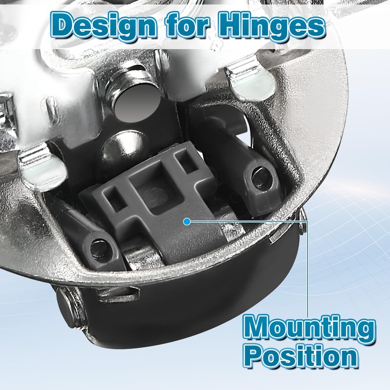 Dreyoo 100 Pcs Cabinet Restrictor Clips, 86 Degree Angle Restriction