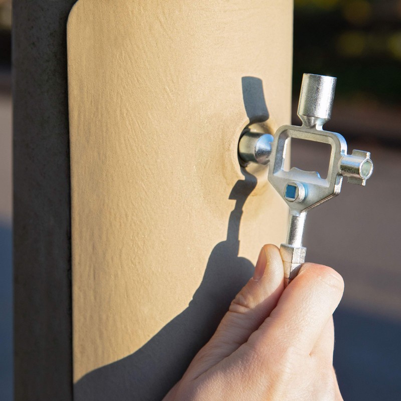 SCHÜNKE Control Cabinet Key with Stepped External Square, Sturdy and