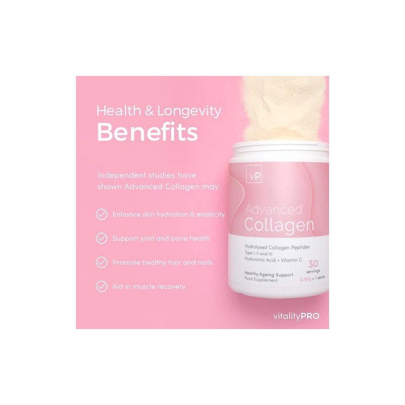 Vitality Pro Advanced Collagen with Hyaluronic Acid & Vitamin C