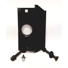 Universal Storefront Latch Guard | Commercial Door Security | Door Security for Businesses | TUFF STRIKE | Oil Rubbed Bronze