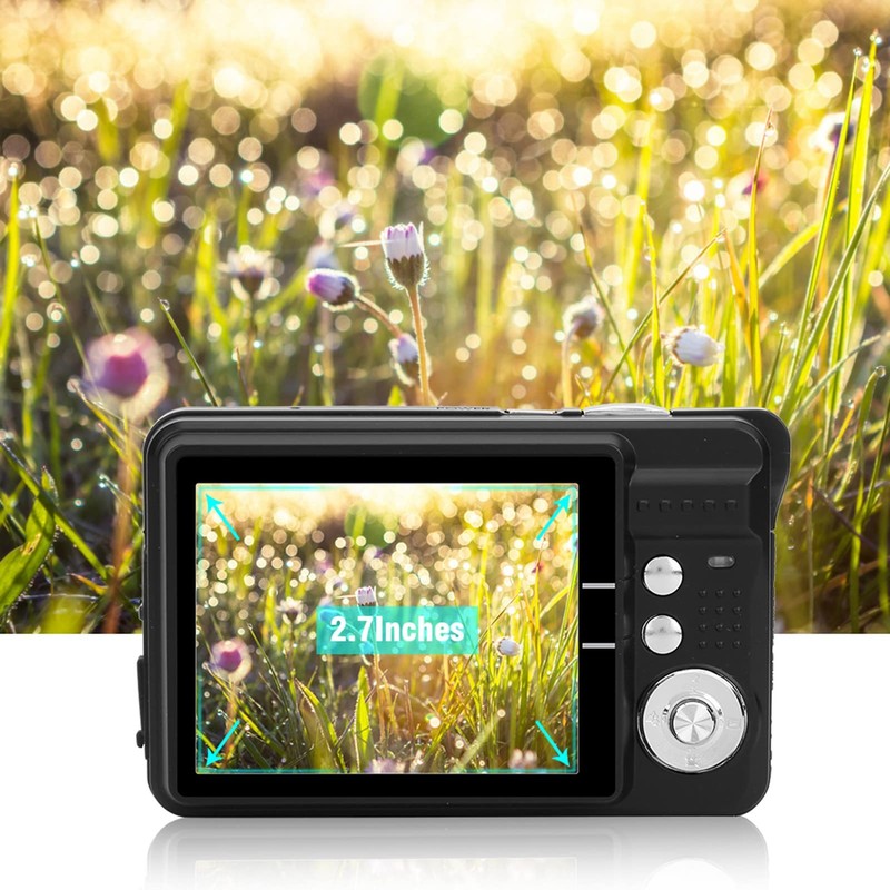 8X Zoom Digital Camera 18MP 2.7in LCD Display, 720P HD