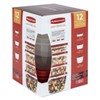 Rubbermaid Set of 12 Easy Find Vented Lids Food Storage