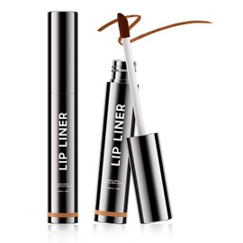 Peel Off Lip Liner Stain, Matte Finish & Waterproof Peel Off Lip Liner for Women, Long-Wearing & Smudge-Proof, Nourishes Lips for Natural Lip Color (#02 Cocoa)