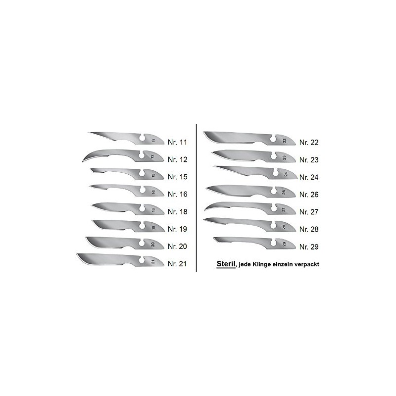 12x BAYHA Sterile Scalpel Blades – Sterile and Individually Packaged,